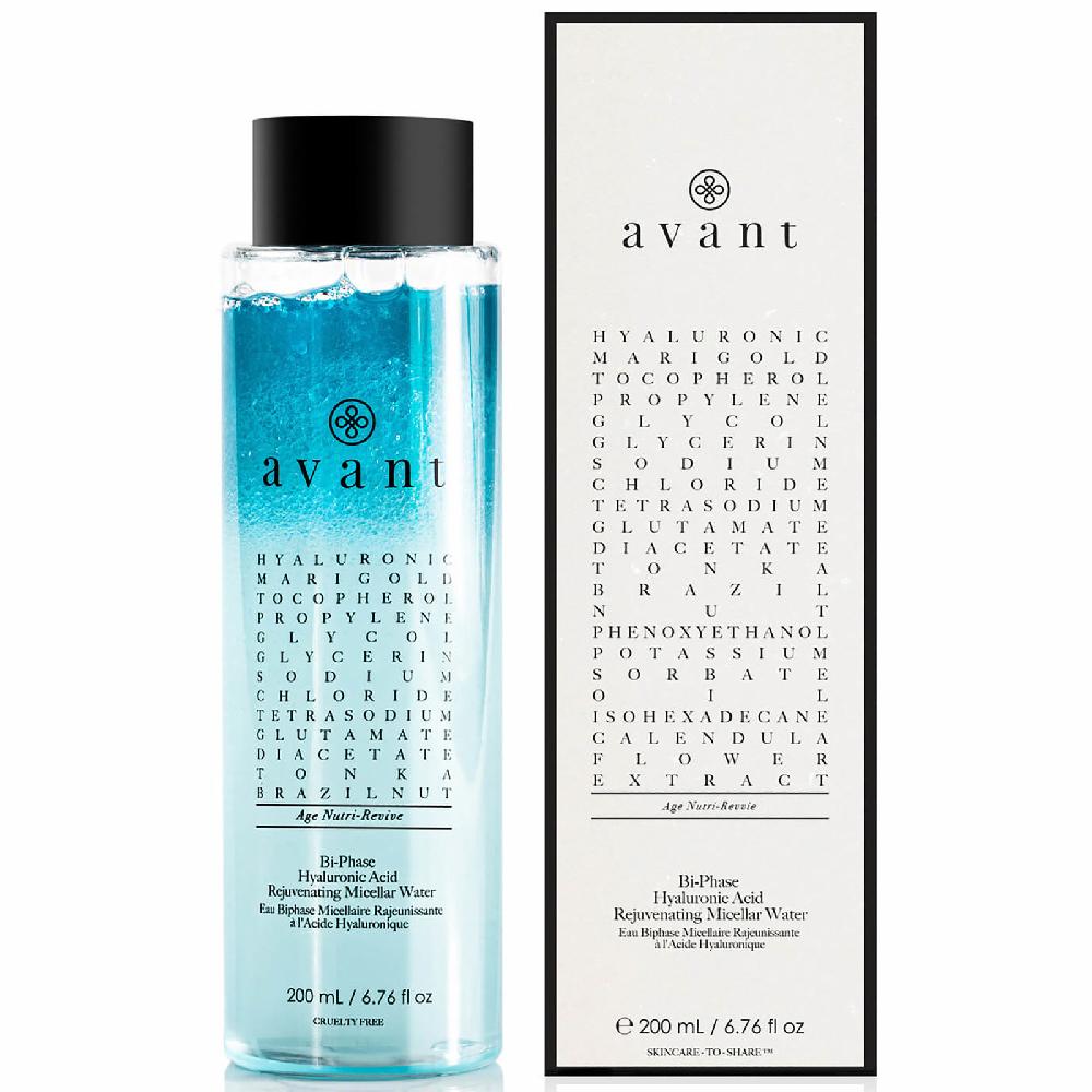 lookfantastic Avant Skincare Bi-Phase Hyaluronsäure verjüngendes Mizellenwasser 200ml