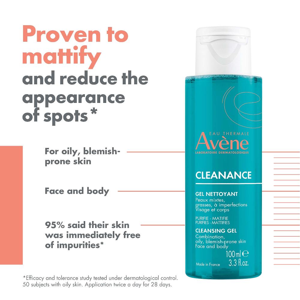 Lookfantastic Avène Cleanance Cleansing Gel For Oily Blemish Prone Skin 100ml