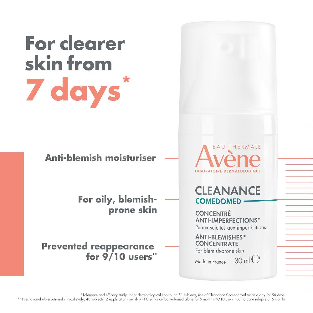 Lookfantastic Avène Cleanance Comedomed Anti-Blemish Concentrate Moisturiser For Blemish-Prone Skin 30ml