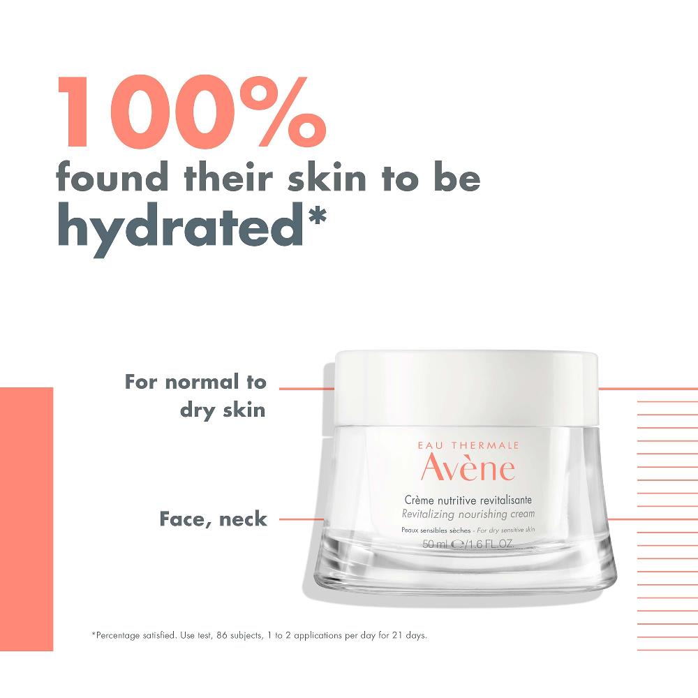 Lookfantastic Avène Les Essentiels Revitalizing Nourishing Cream Moisturiser For Dry Sensitive Skin 50ml