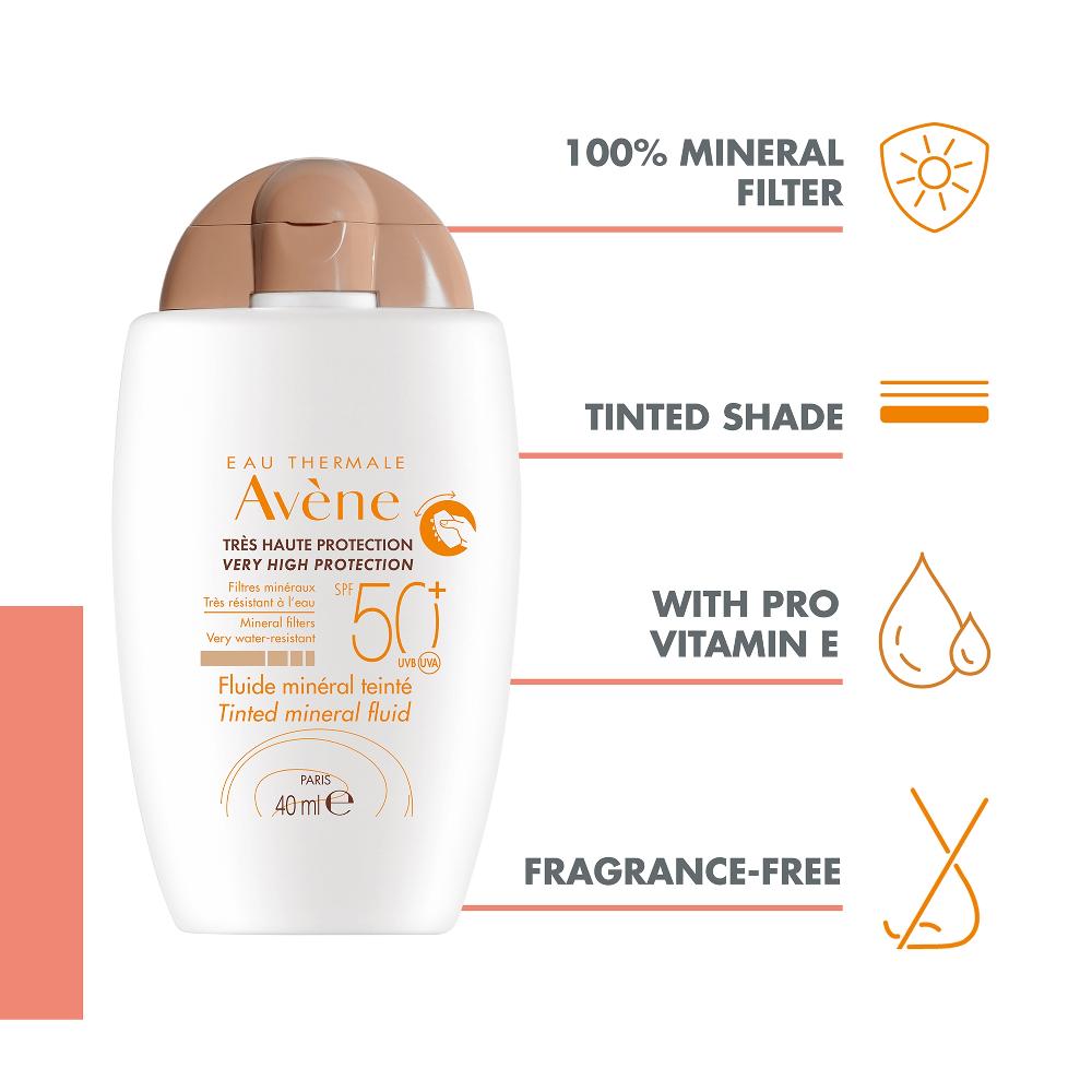 Lookfantastic Avène Very High Protection SPF 50+ Tinted Mineral Fluid 40ml