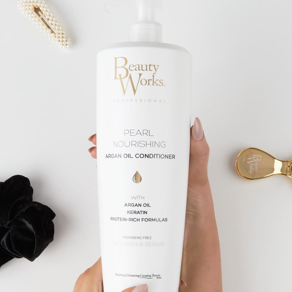 Lookfantastic Beauty Works Pearl Nourishing Argan Oil Conditioner 1 Litre