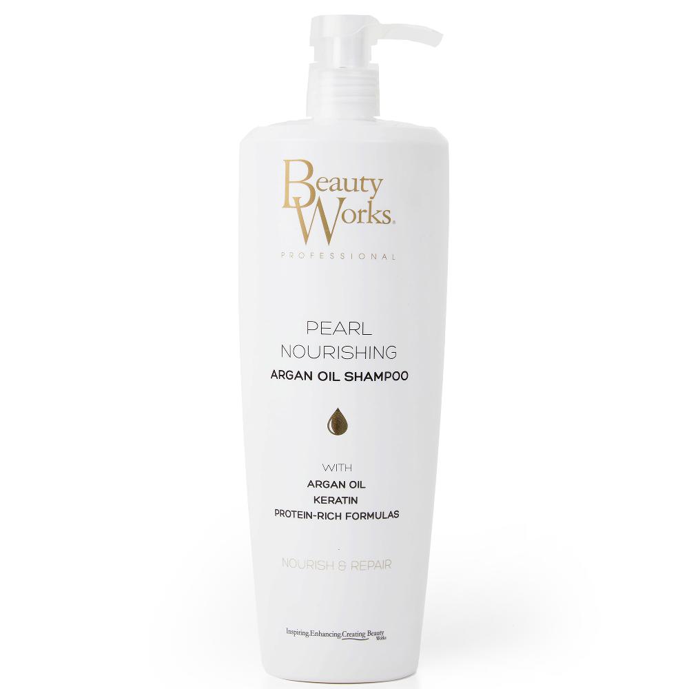 lookfantastic Beauty Works Pearl Nourishing Argan Oil Shampoo 1 Litre