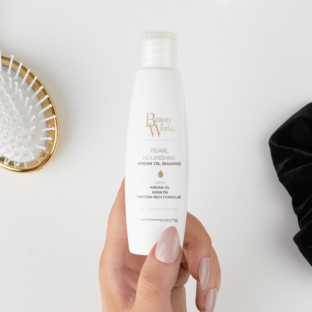 Lookfantastic Beauty Works Pearl Nourishing Argan Oil Shampoo 50ml