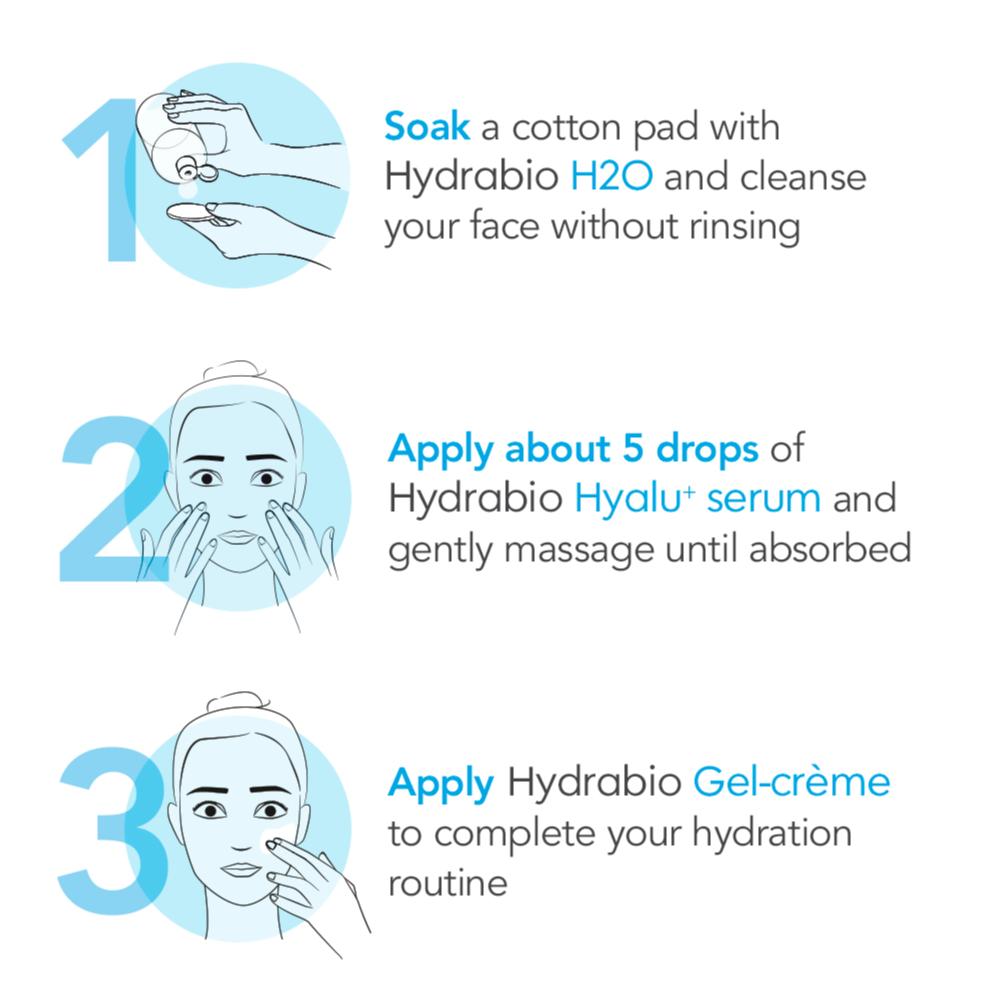 Lookfantastic Bioderma Hydrabio Hyalu+ Aufpolsterndes Feuchtigkeitsspendendes Serum Mit Hyaluronsäure Für Dehydrierte Haut 30 ml