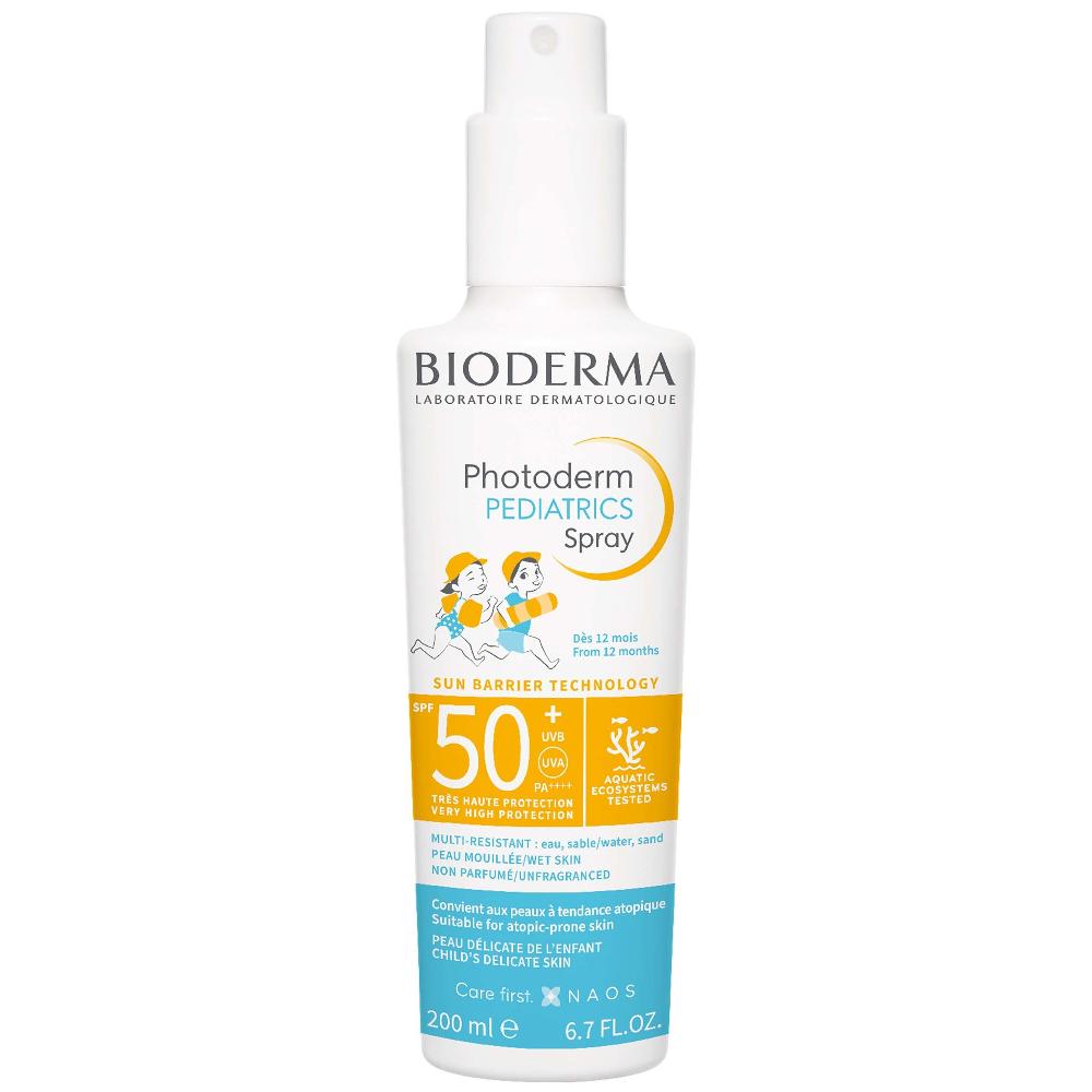lookfantastic Bioderma Photoderm Pediatrics Spray LSF 50+ Multiresistenter Nicht Fettender Sonnenschutz für Kinder ab 12 Monaten 200 ml