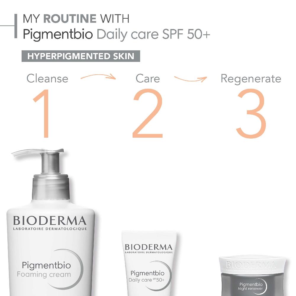 Lookfantastic Bioderma Pigmentbio Aufhellende Gesichtscreme Gegen Dunkle Flecken LSF 50+ 40 ml