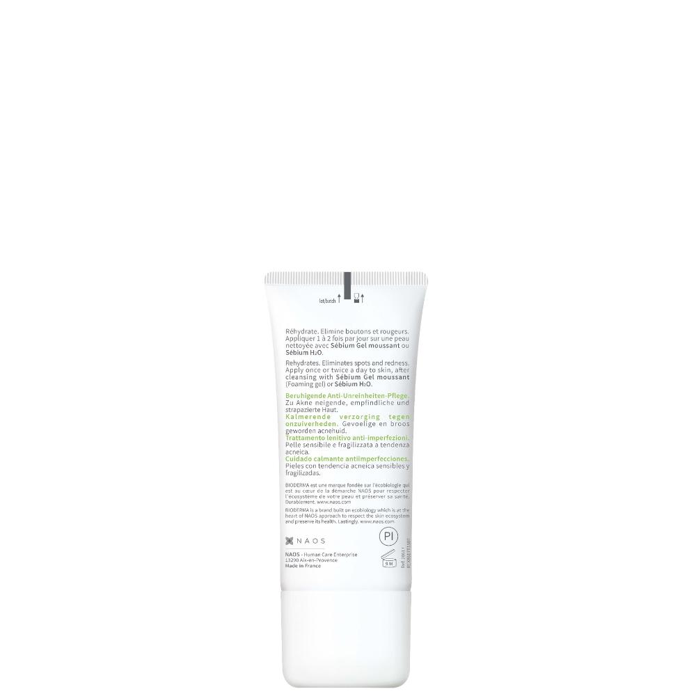 Lookfantastic Bioderma Sebium Sensitive Glättende Feuchtigkeitsspendende Creme Gegen Unreinheiten 30 ml