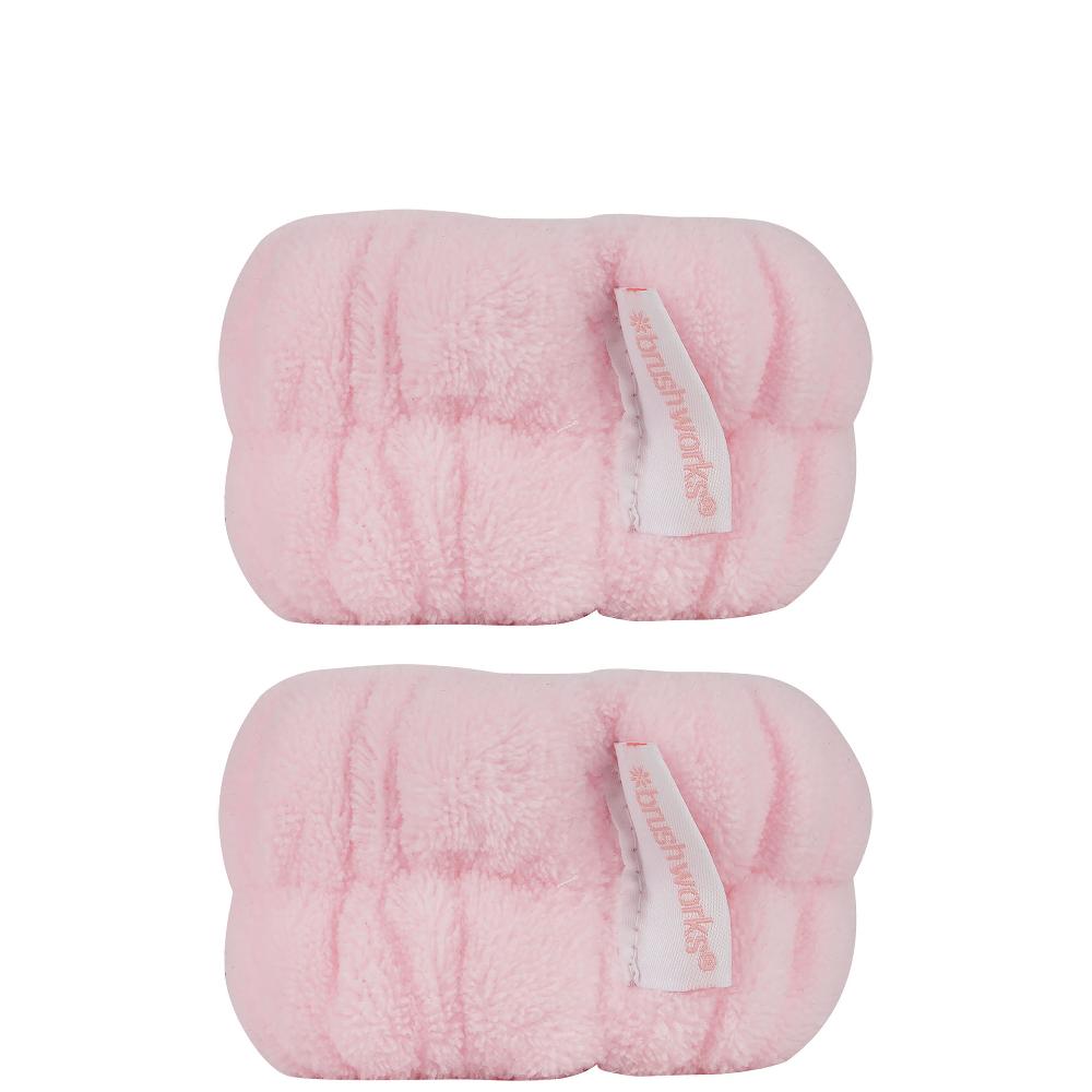 Lookfantastic Brushworks Microfibre Wrist Wash Bands - 2 Pack