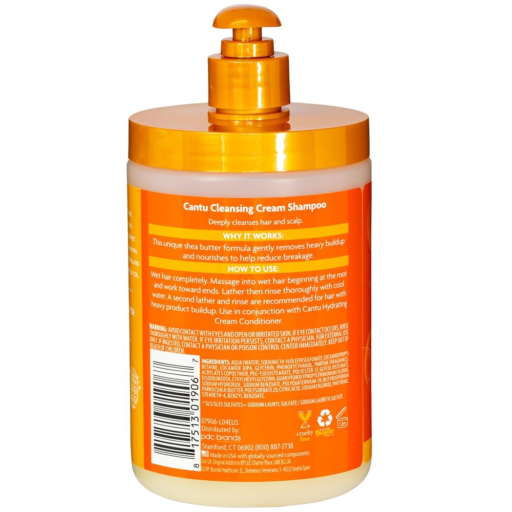 Lookfantastic Cantu Shea Butter For Natural Hair Cleansing Cream Shampoo – Salon Size 740ml
