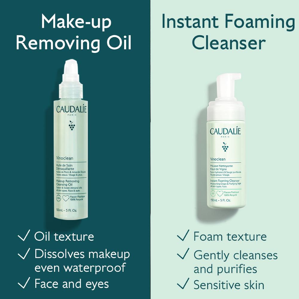 Lookfantastic Caudalie Vinoclean Instant Schäumende Reinigungsmittel Duo