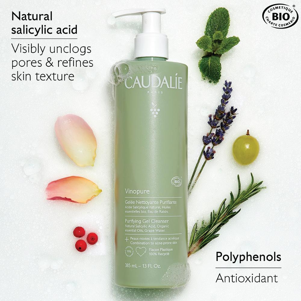 Lookfantastic Caudalie Vinopure Purifying Gel Cleanser 385ml