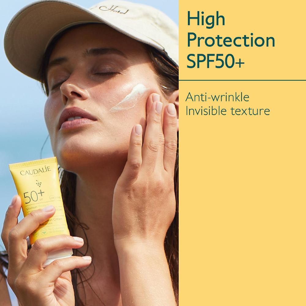 Lookfantastic Caudalie Vinosun Creme Mit Hohem Schutz LSF 50 50 ml