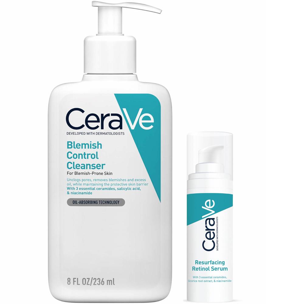 lookfantastic CeraVe Cleanse and Smooth Duo for Blemish-Prone Skin