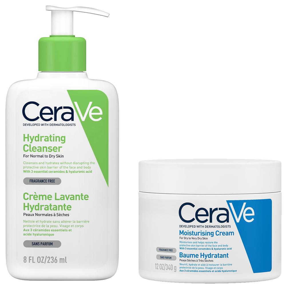 lookfantastic CeraVe Dry to Very Dry Face and Body Bundle