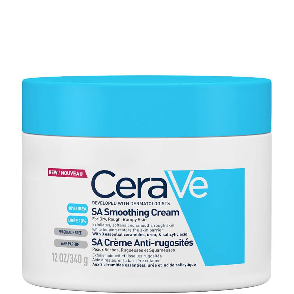 lookfantastic CeraVe SA Smoothing Cream with Salicylic Acid for Dry Rough & Bumpy Skin 340g