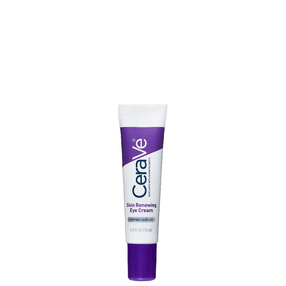 lookfantastic CeraVe Skin Renewing Eye Cream with Peptide Complex & Caffeine for Brighter Smoother Eyes 15ml