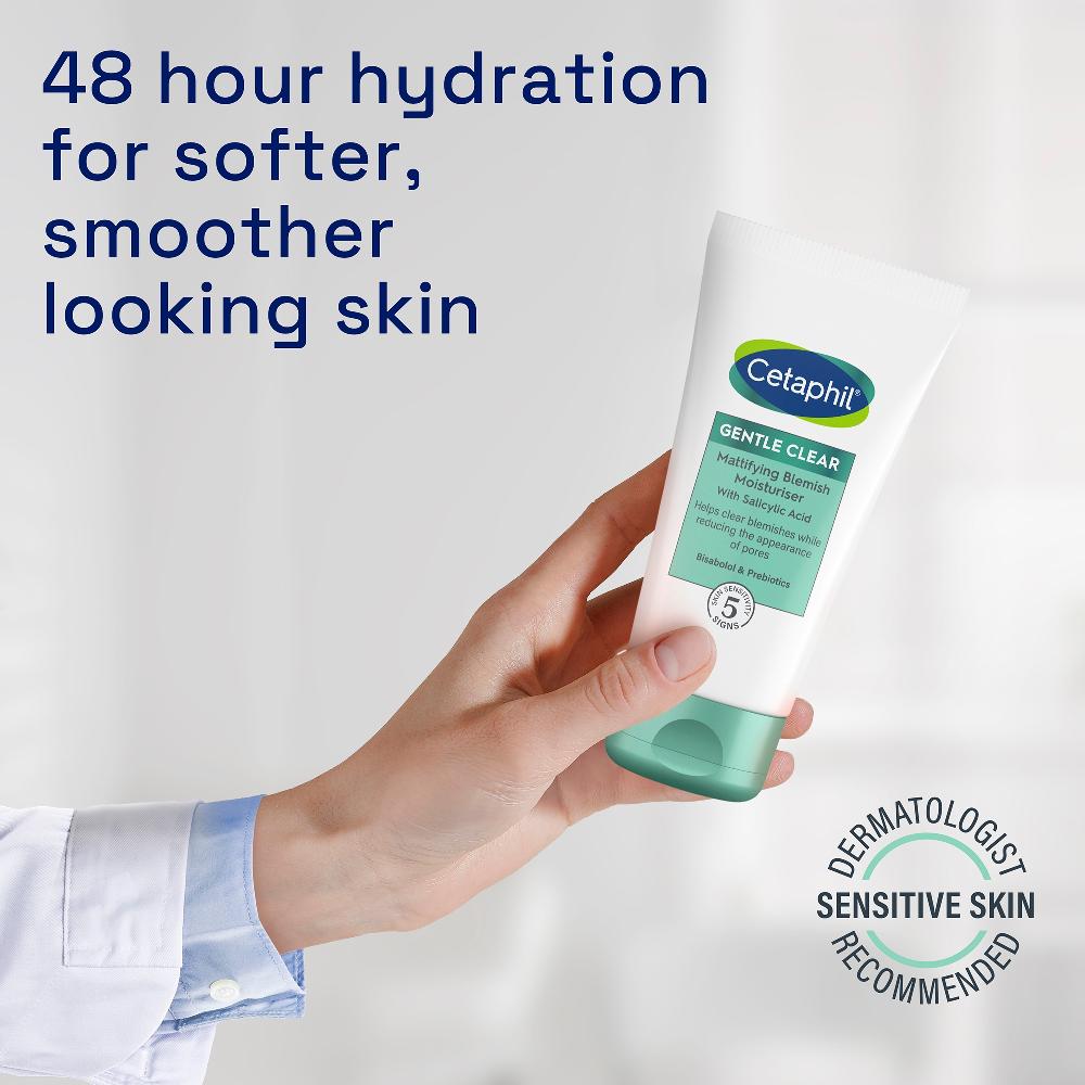 Lookfantastic Cetaphil Gentle Clear Mattierende Gesichtscreme Gegen Unreinheiten Mit Salicylsäure Für Empfindliche Haut 89 Ml
