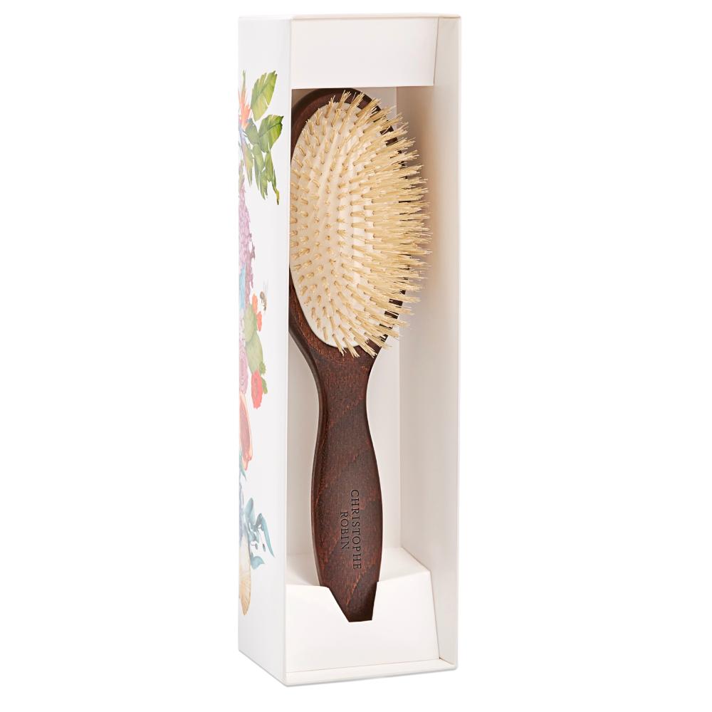 Lookfantastic Christophe Robin Detangling Hairbrush With Natural Boar-Bristle And Wood