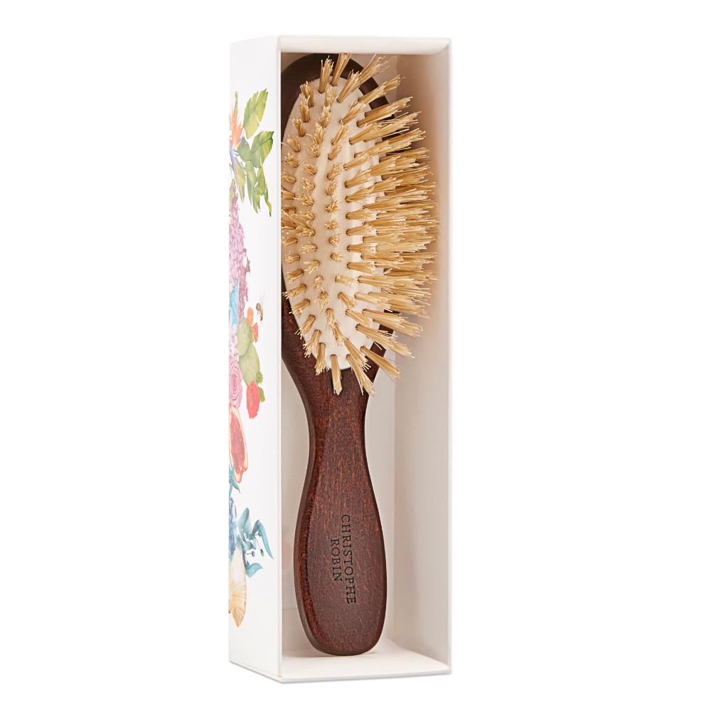Lookfantastic Christophe Robin New Travel Hairbrush With Natural Boar-Bristle And Wood