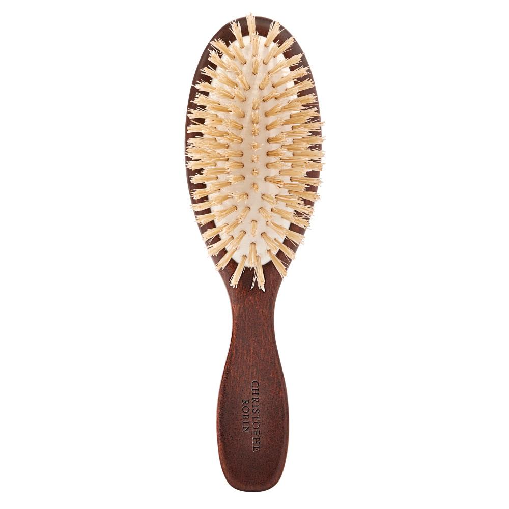 lookfantastic Christophe Robin New Travel Hairbrush with Natural Boar-Bristle and Wood