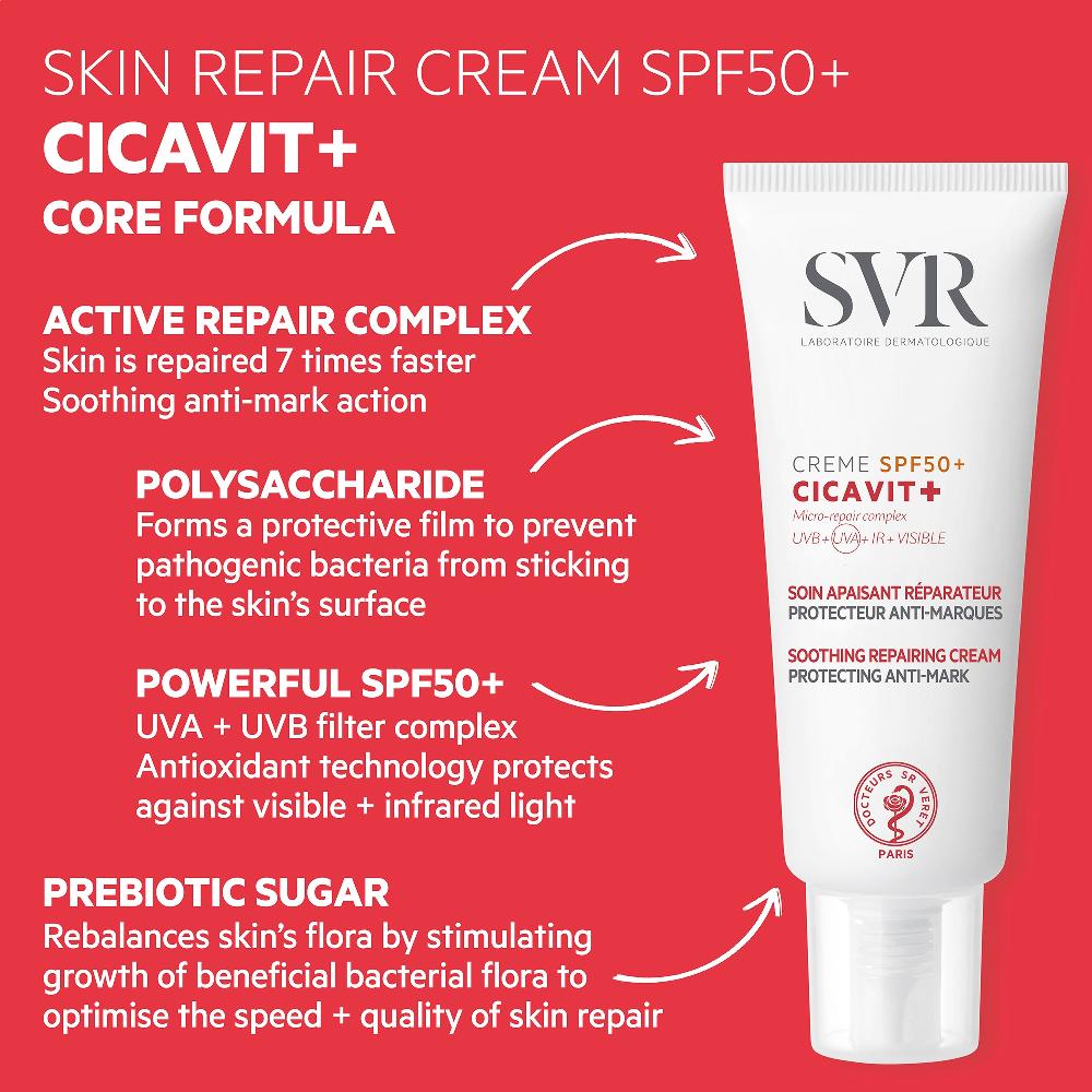Lookfantastic Cicavit+ LSF 50+ Narben- Wunden- Und Tattooschutz Präzisionssonnenschutz 40 Ml