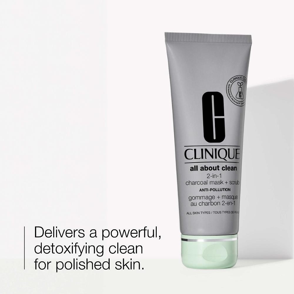 Lookfantastic Clinique All About Clean 2-in-1 Aktivkohle Maske Und Peeling 100ml