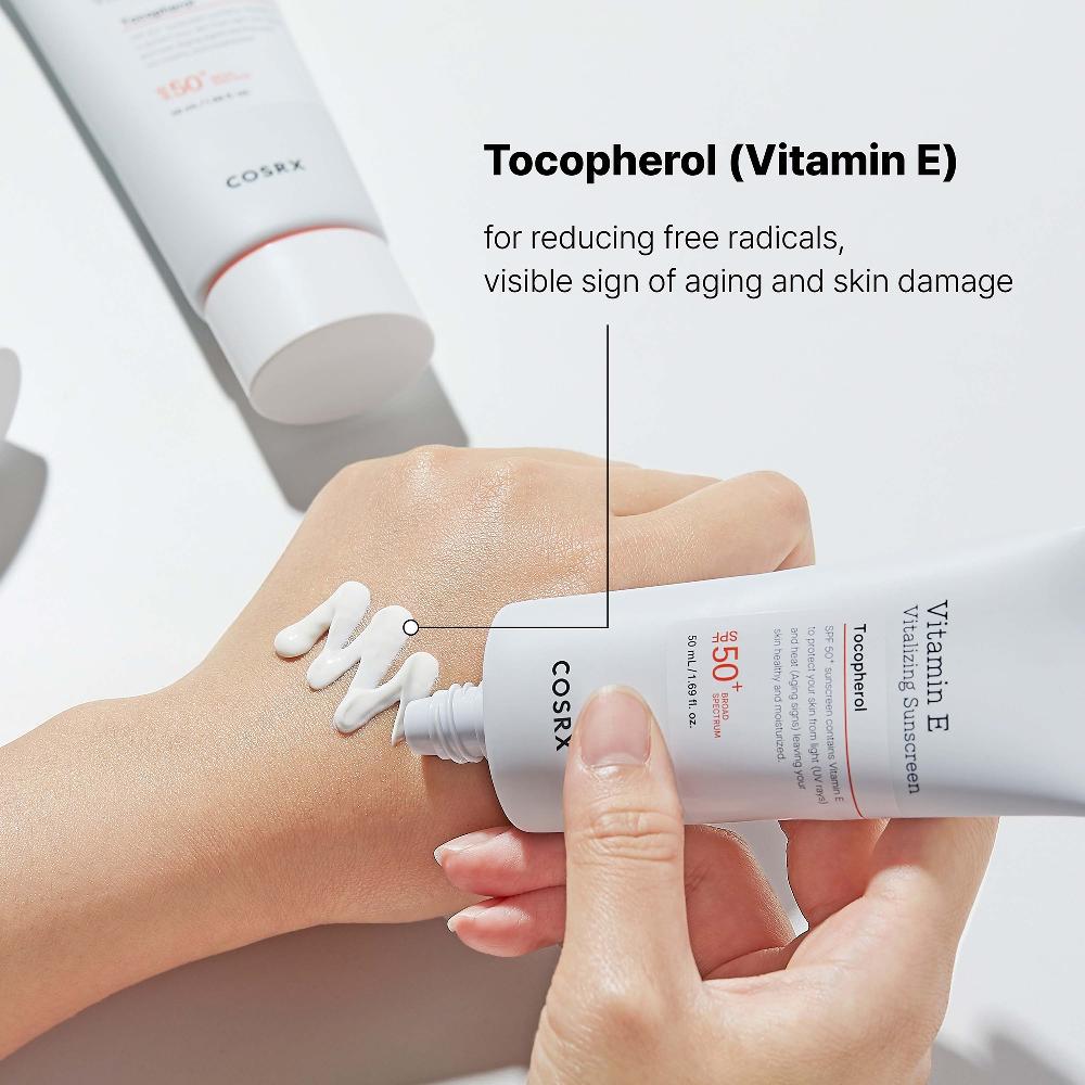 Lookfantastic COSRX Vitalisierender Sonnenschutz Mit Vitamin E LSF 50+ 50 ml