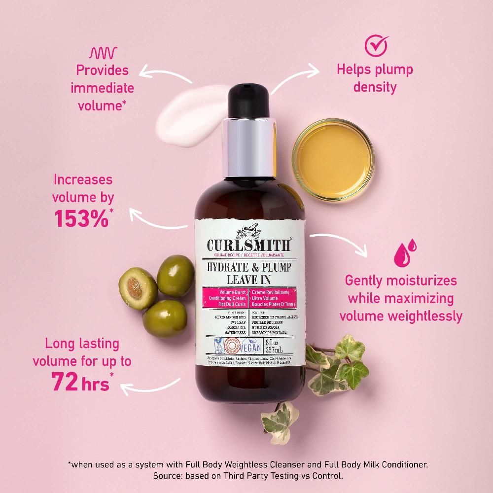 Lookfantastic Curlsmith Hydrate & Plump Leave-in Conditioner 237ml