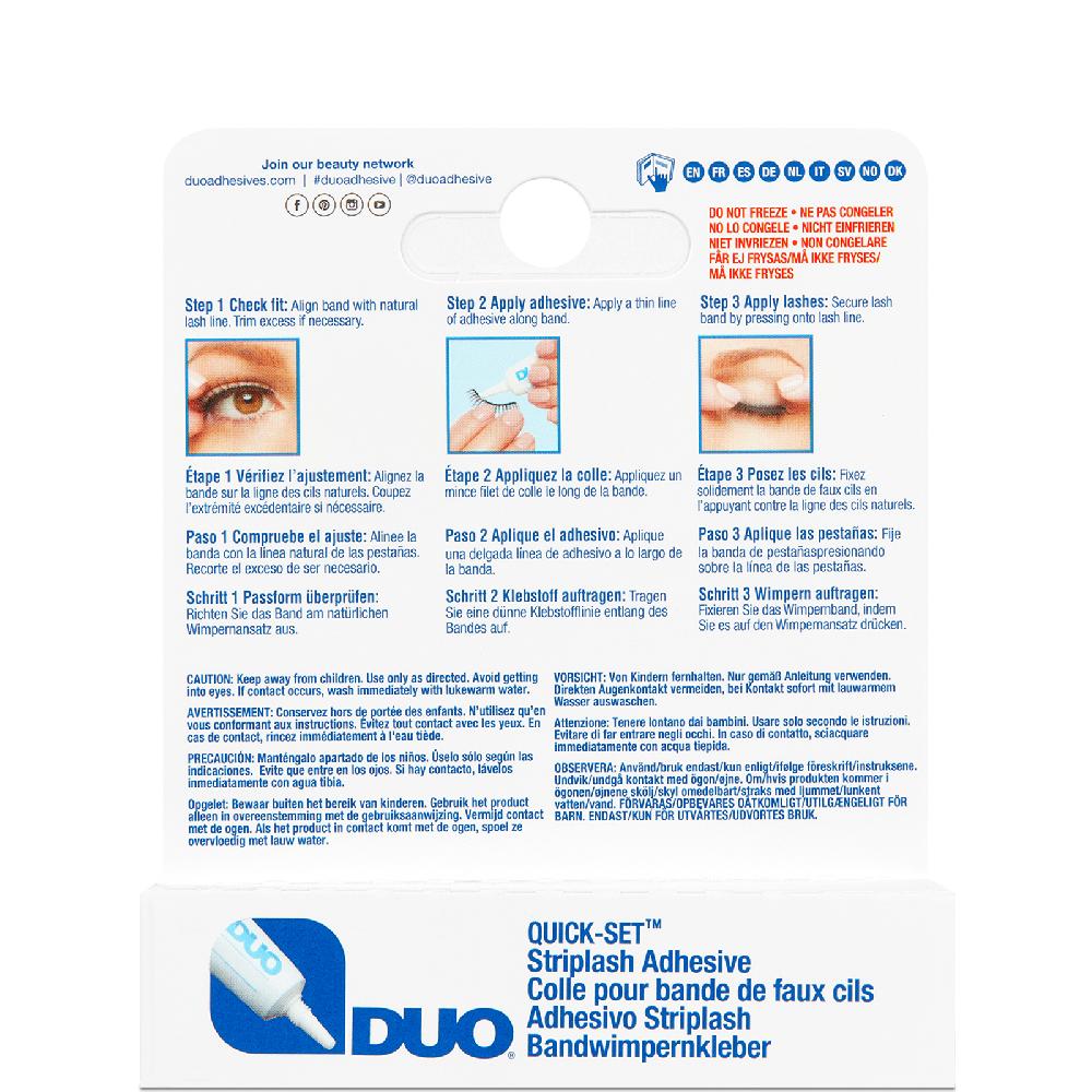 Lookfantastic DUO Wimpernstreifenkleber 7 g – Weiß/Durchsichtig