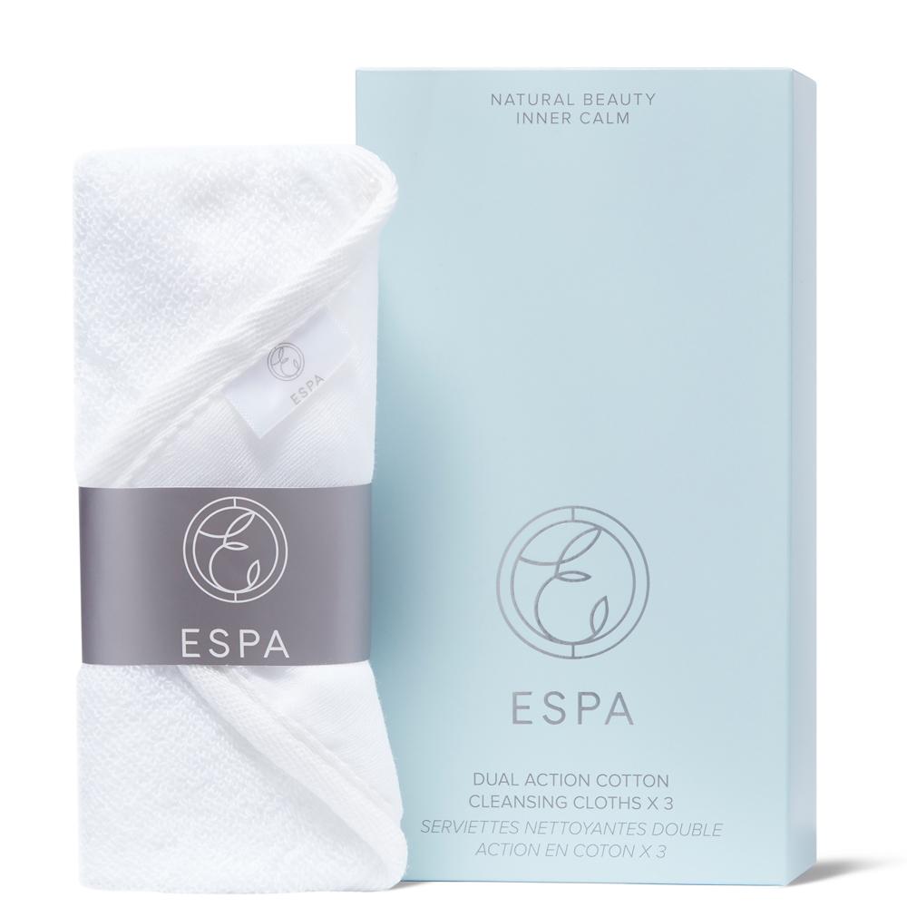 lookfantastic ESPA Dual Action Cotton Cleansing Cloths (Set of 3)