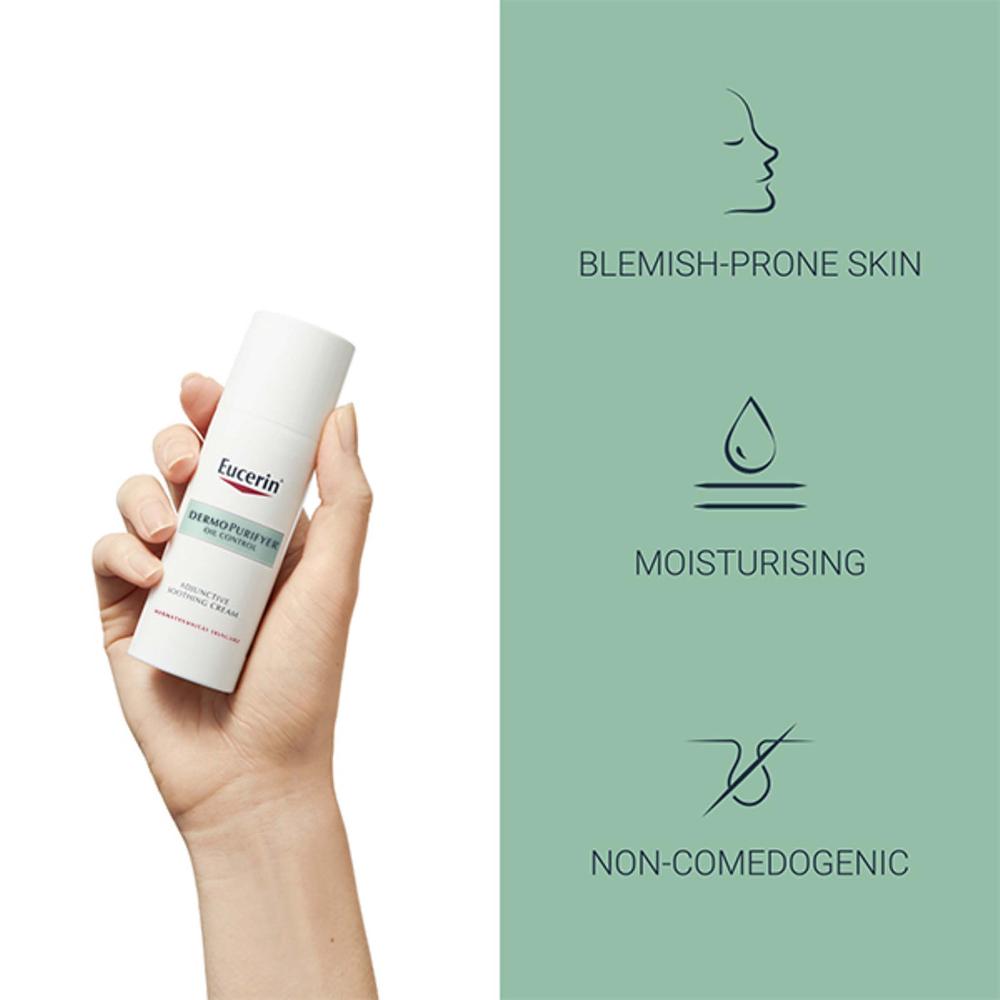 Lookfantastic Eucerin DermoPurifyer Adjunctive Glättende Creme 50 ml