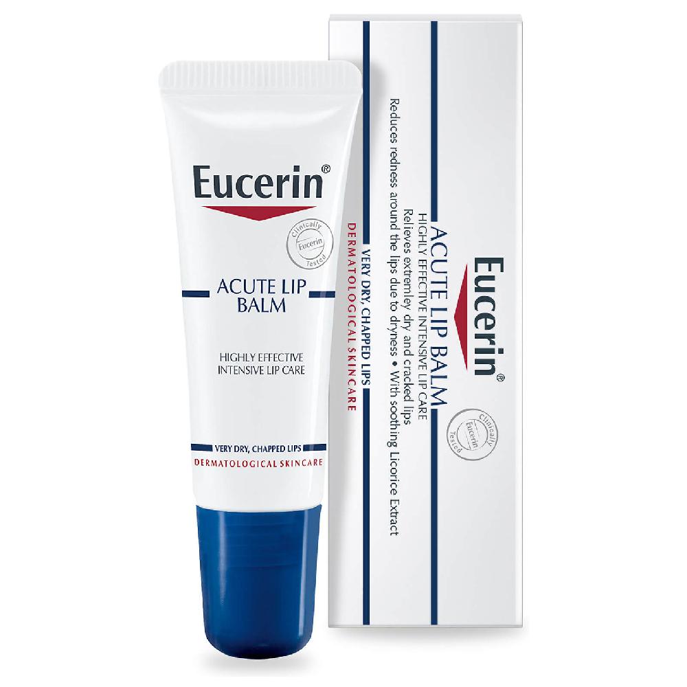 Lookfantastic Eucerin Dry Skin Acute Lip Balm Duo 2 X 10ml