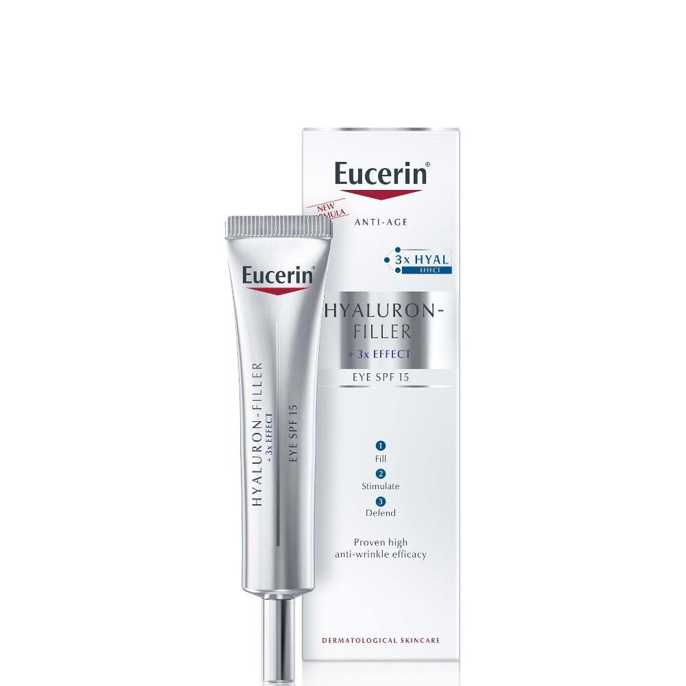 lookfantastic Eucerin® Anti-Age Hyaluron-Filler Augencreme LSF 15 + UVA-Schutz (15 ml)