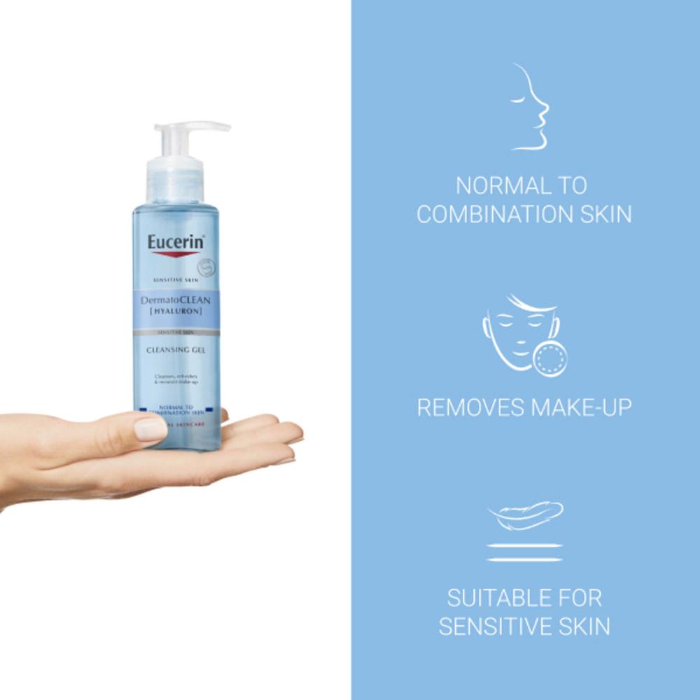 Lookfantastic Eucerin® DermatoCLEAN Erfrischendes Cleansing Gel (200 Ml)