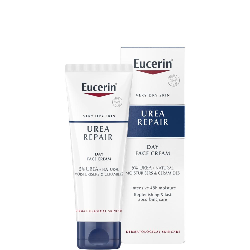 lookfantastic Eucerin® Dry Skin Replenishing Gesichtscreme 5% Urea mit Lactat (50ml)