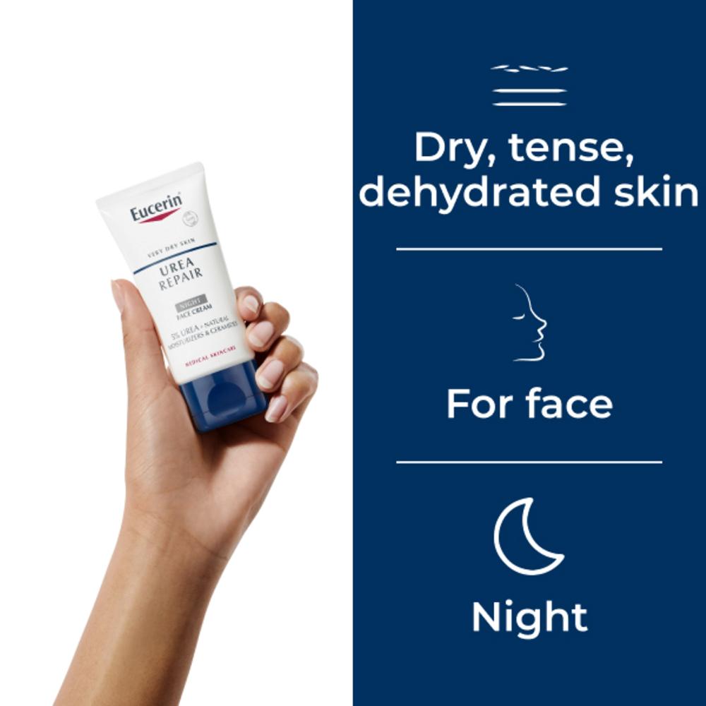 Lookfantastic Eucerin® Dry Skin Rückfettende Face- Creme 5% Urea mit Lactat (50 Ml)