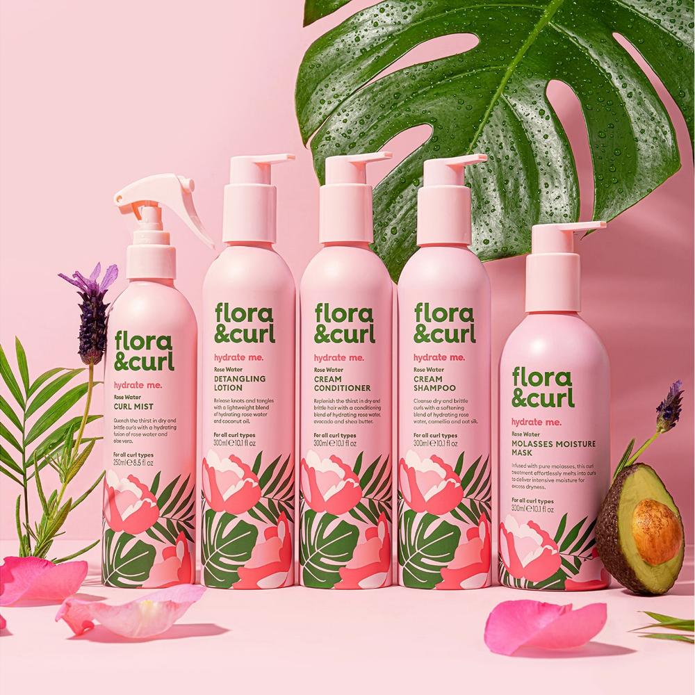Lookfantastic Flora & Curl Rose Water Molasses Moisture Mask 300ml