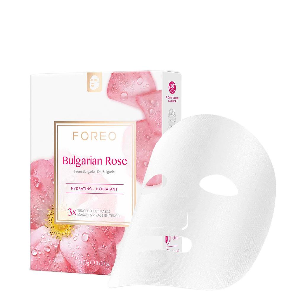 lookfantastic FOREO Bulgarian Rose Moisture-Boosting Sheet Face Mask (3 Pack)
