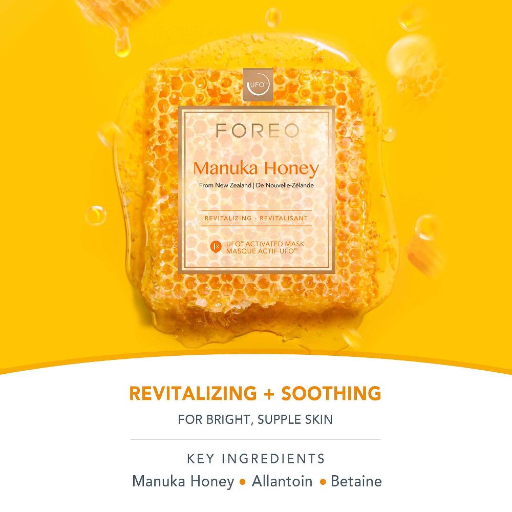 Lookfantastic FOREO Manuka Honey UFO/UFO Mini Revitalisierende Gesichtsmaske Für Alternde Haut (6er-Packung)