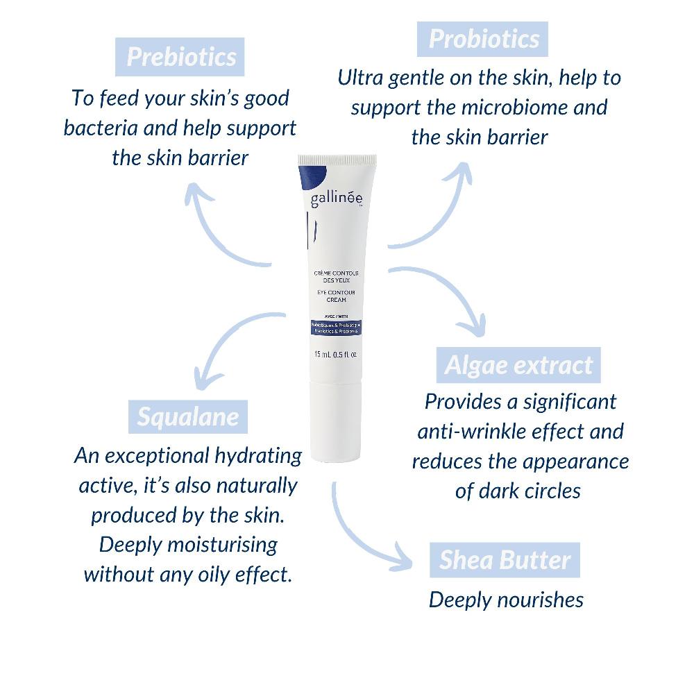 Lookfantastic Gallinée Probiotische Augenkontur-Creme 15 ml