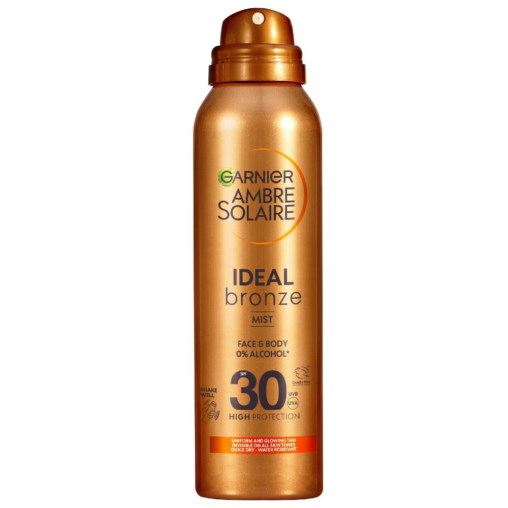 lookfantastic Garnier Ambre Solaire Ideal Bronze Tanning Mist for Face and Body SPF 30 150ml