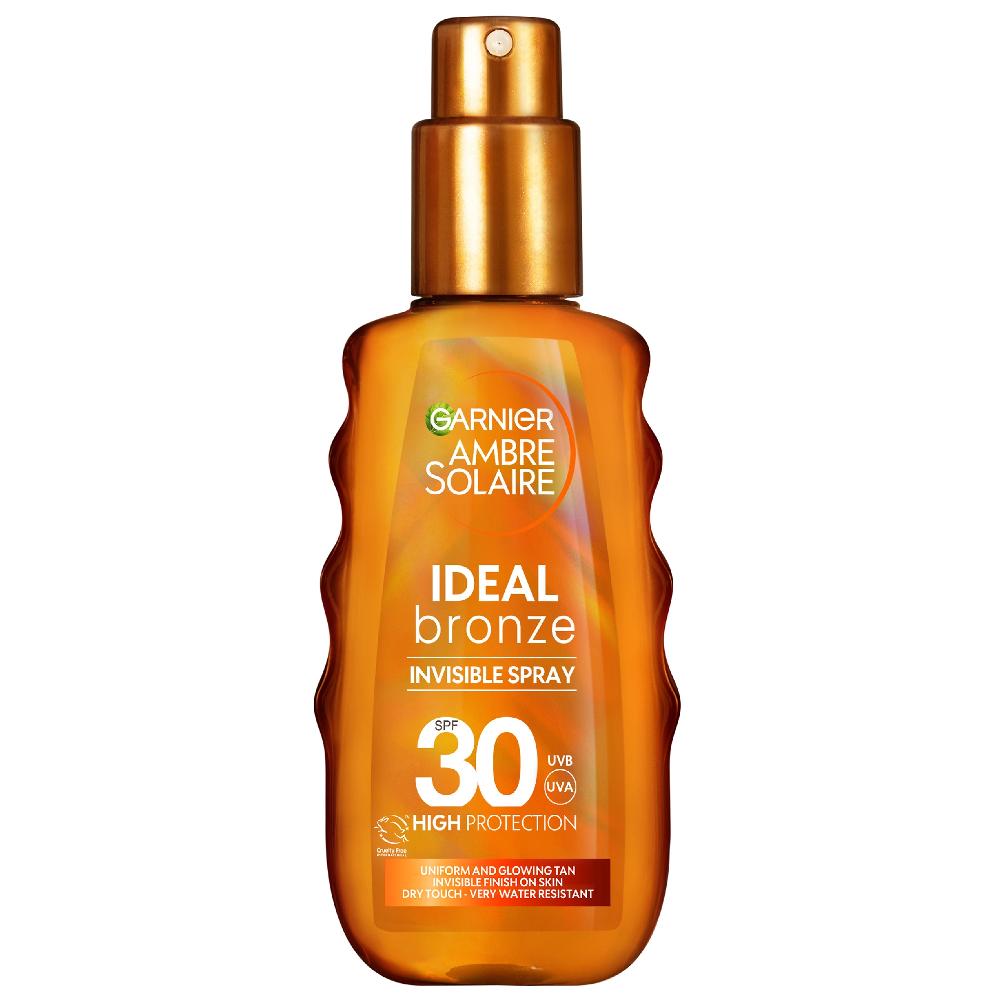 lookfantastic Garnier Ambre Solaire Ideal Bronze Unsichtbares Bräunungsspray für Gesicht und Körper LSF 30 150 ml
