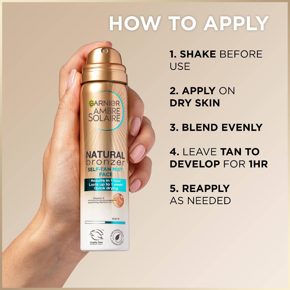 Lookfantastic Garnier Ambre Solaire No Streaks Bronzer Body Mist - Original (150ml)