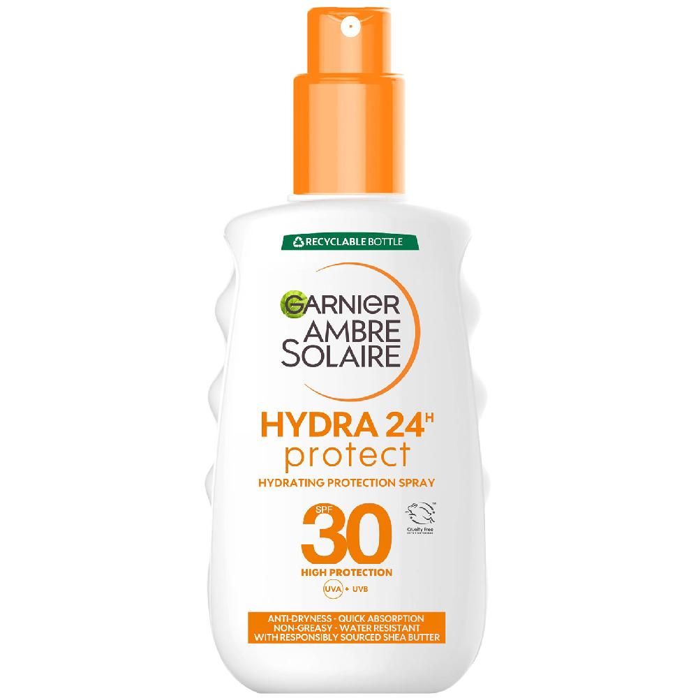 lookfantastic Garnier Ambre Solaire Schützendes Spray 24-Stunden-Feuchtigkeitspflege LSF 30 200 ml