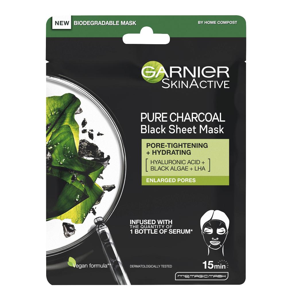 Lookfantastic Garnier Charcoal And Algae Hydrating Face Sheet Mask