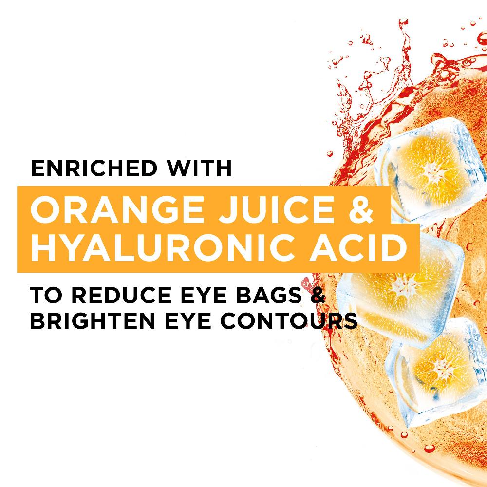 Lookfantastic Garnier Hyaluronsäure Und Orangensaft Feuchtigkeitsspendende Aufhellende Augentuchmaske 6 g