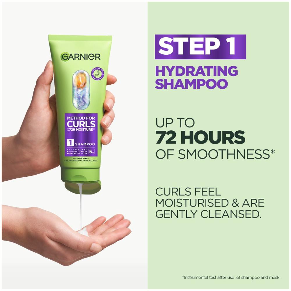 Lookfantastic Garnier Method For Curls Shampoo Up To 72H Moisture And Definition 200ml