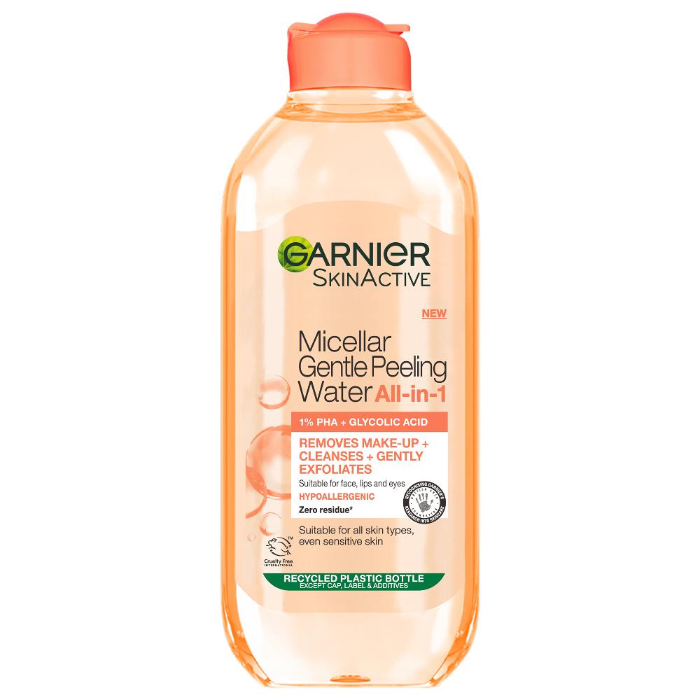 lookfantastic Garnier Mizellares Sanftes Peelingwasser All-in-1 1% Polyhydroxyalkanoate und Glycolsäure 400 ml