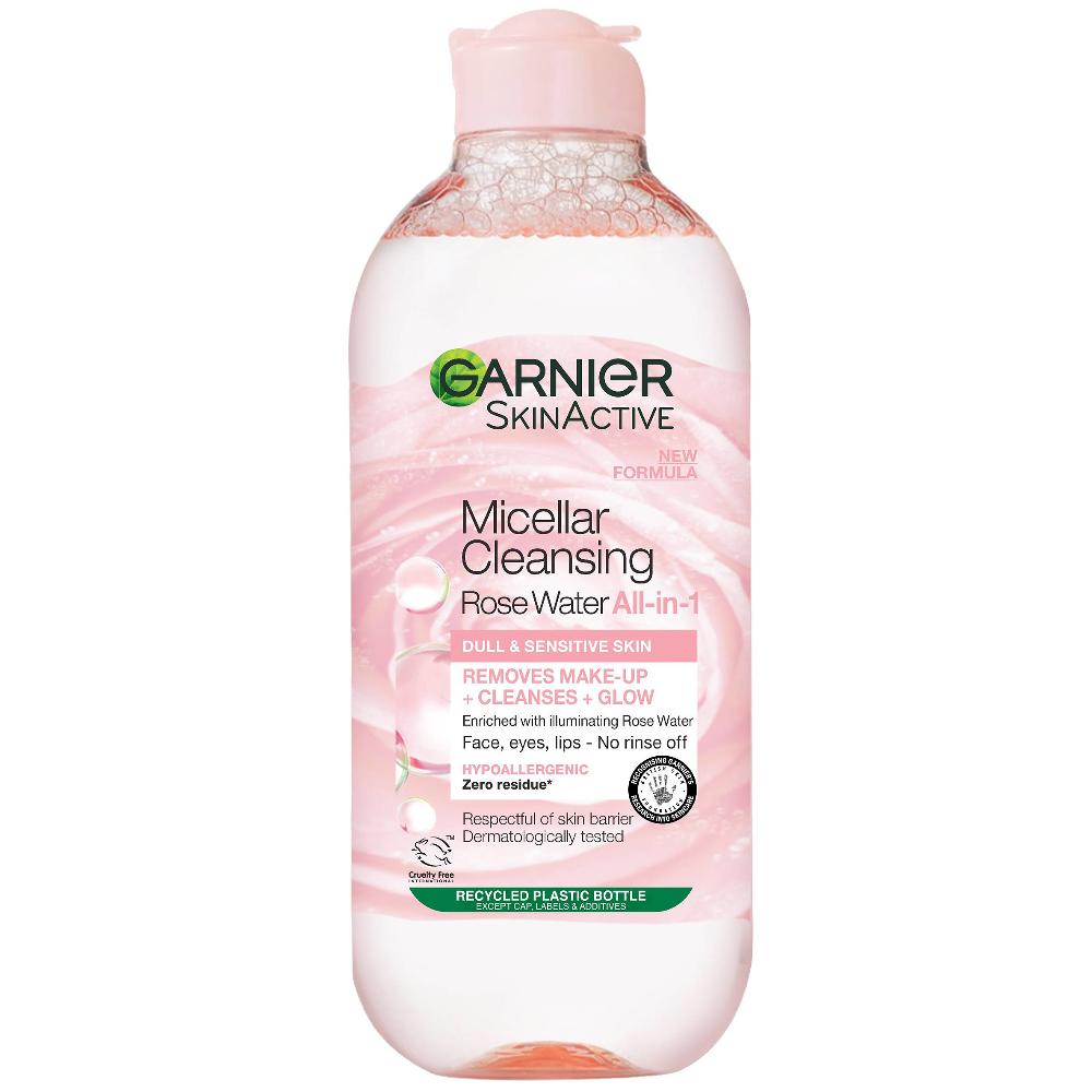 lookfantastic Garnier Mizellen-Rosenwasser Reinigen und Strahlen 400 ml